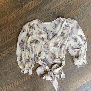 Love shack fancy puff sleeve shirt